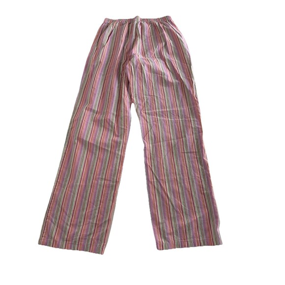 PINK x Victoria's Secret Pajama Pants S Blue Multicolor Stripe Bottoms PJ Sleep - Picture 2 of 7